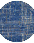 LOOMLAN Rugs Calista Blue Washable Indoor-Outdoor Rug