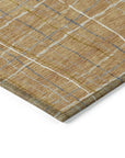 LOOMLAN Rugs Calista Gold Washable Indoor-Outdoor Rug