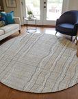 LOOMLAN Rugs Calista Gray Washable Indoor-Outdoor Rug