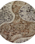 LOOMLAN Rugs Carmina Brown Washable Indoor-Outdoor Rug