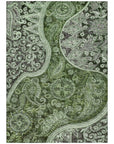 LOOMLAN Rugs Carmina Green Washable Indoor-Outdoor Rug