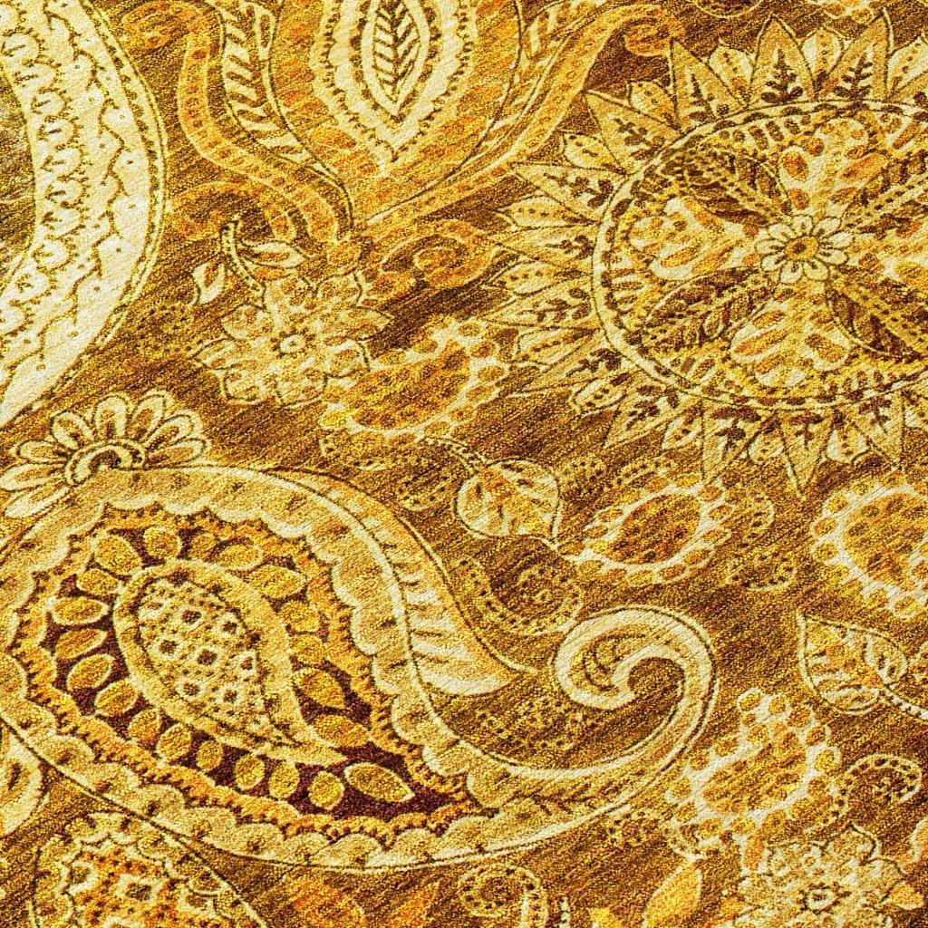 LOOMLAN Rugs Carmina Orange Washable Indoor-Outdoor Rug