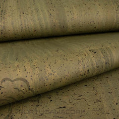 Cork Army Green leather