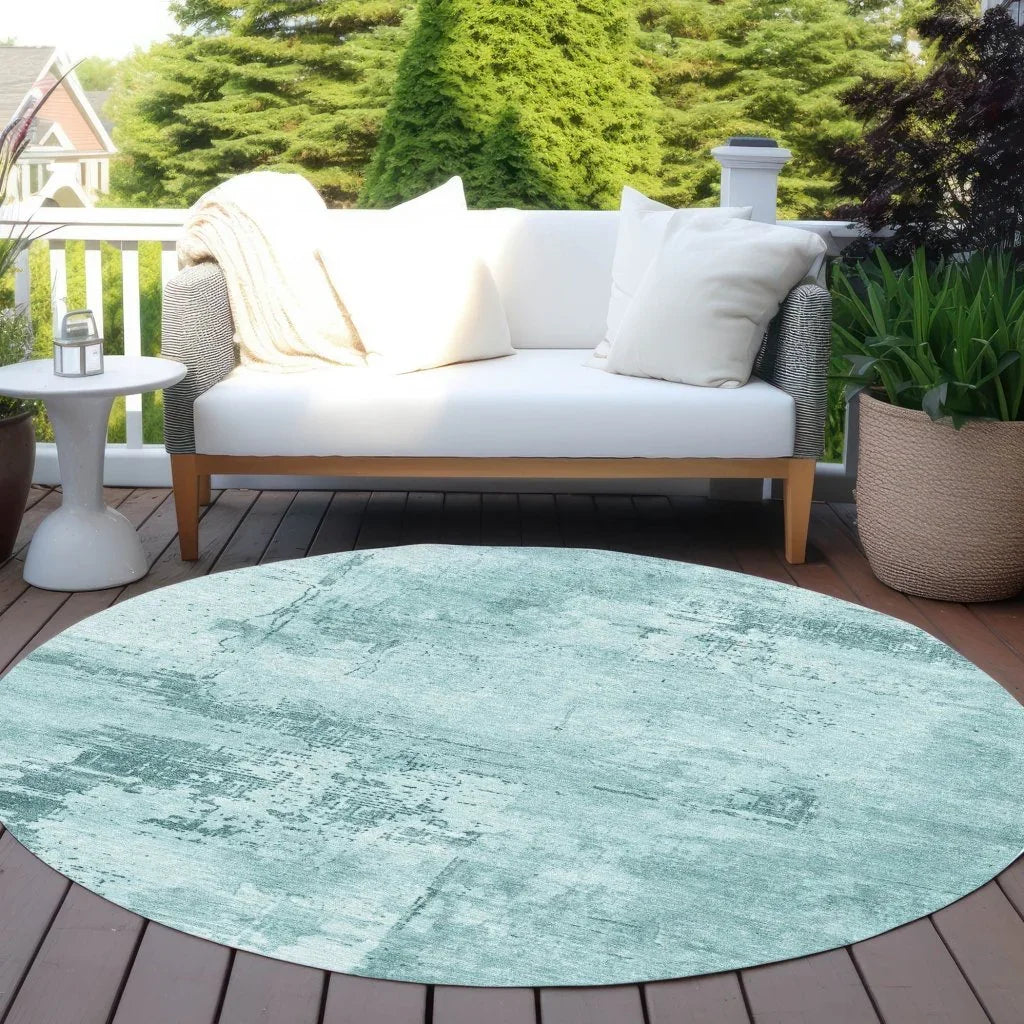 LOOMLAN Rugs Cassiva Blue Washable Indoor-Outdoor Rug
