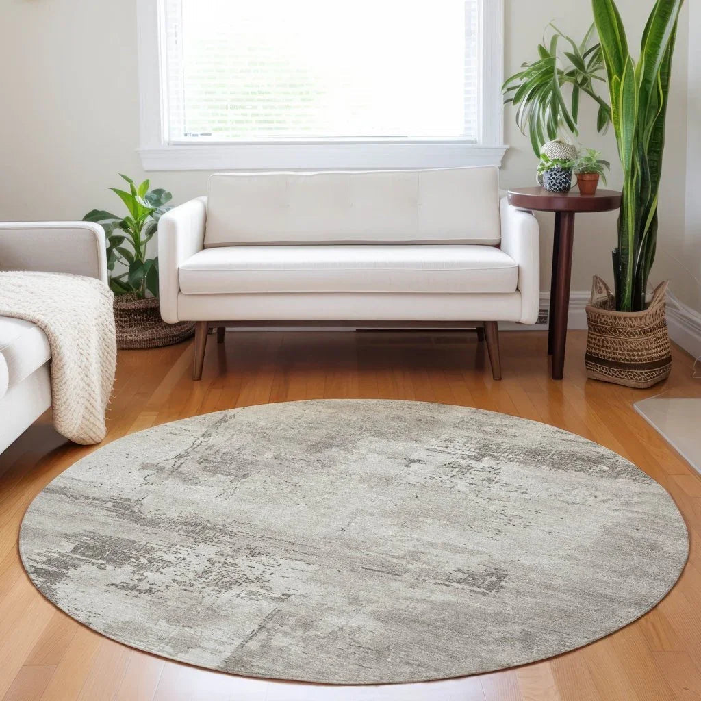 LOOMLAN Rugs Cassiva Brown Washable Indoor-Outdoor Rug