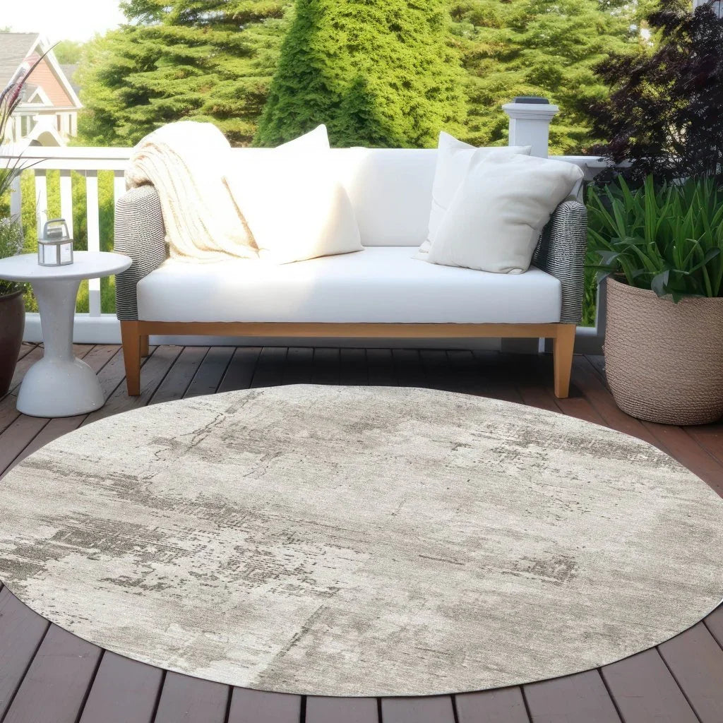 LOOMLAN Rugs Cassiva Brown Washable Indoor-Outdoor Rug
