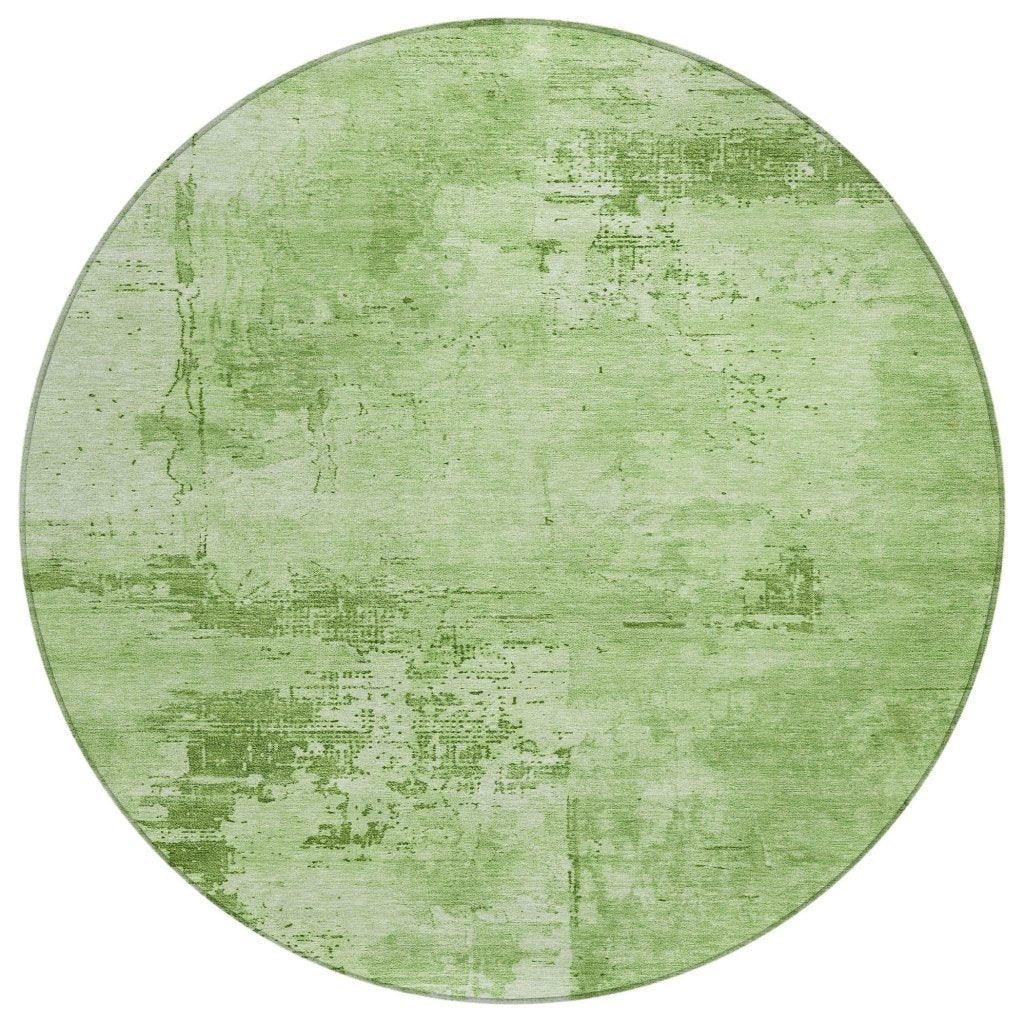 LOOMLAN Rugs Cassiva Green Washable Indoor-Outdoor Rug