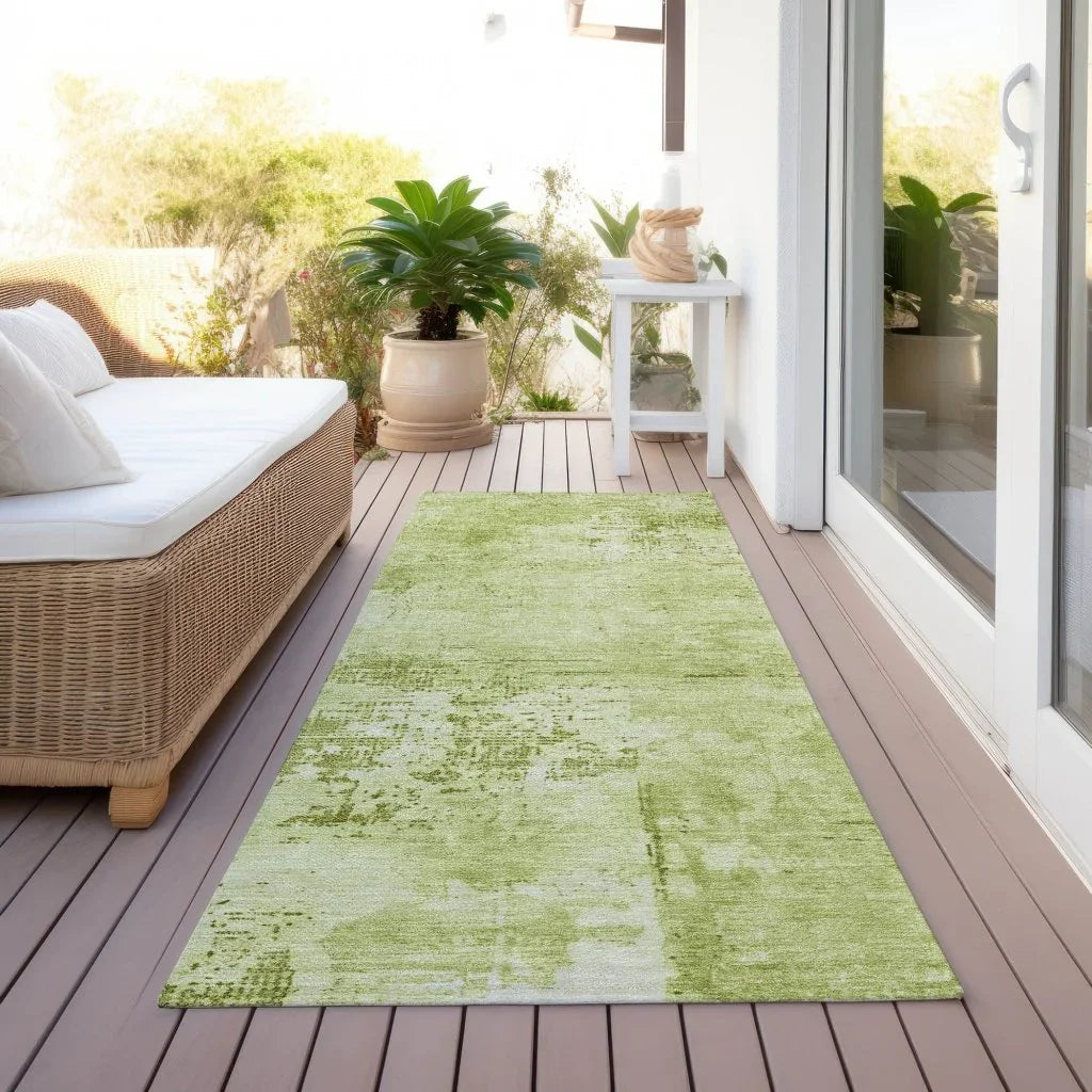 LOOMLAN Rugs Cassiva Lime Washable Indoor-Outdoor Rug