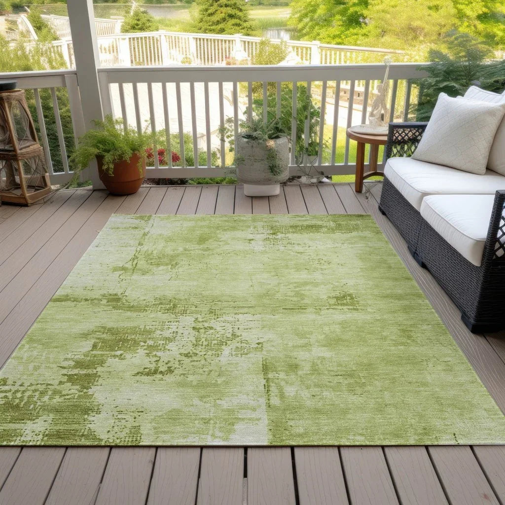LOOMLAN Rugs Cassiva Lime Washable Indoor-Outdoor Rug
