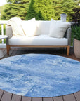 LOOMLAN Rugs Cassiva Navy Washable Indoor-Outdoor Rug