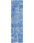 LOOMLAN Rugs Cassiva Navy Washable Indoor-Outdoor Rug