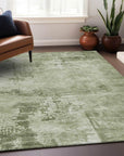 LOOMLAN Rugs Cassiva Olive Washable Indoor-Outdoor Rug