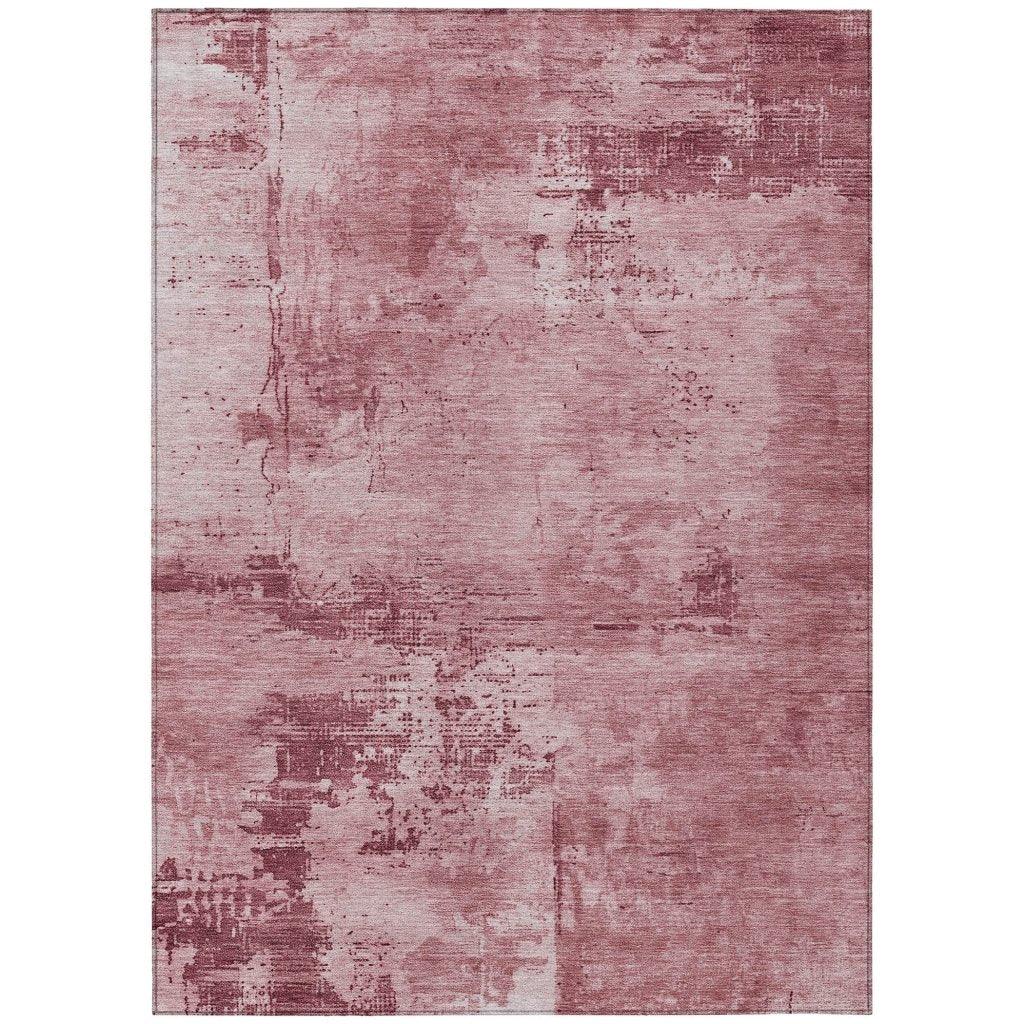 LOOMLAN Rugs Cassiva Pink Washable Indoor-Outdoor Rug