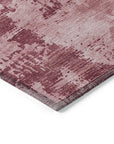 LOOMLAN Rugs Cassiva Pink Washable Indoor-Outdoor Rug