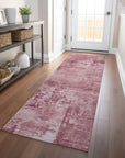 LOOMLAN Rugs Cassiva Pink Washable Indoor-Outdoor Rug