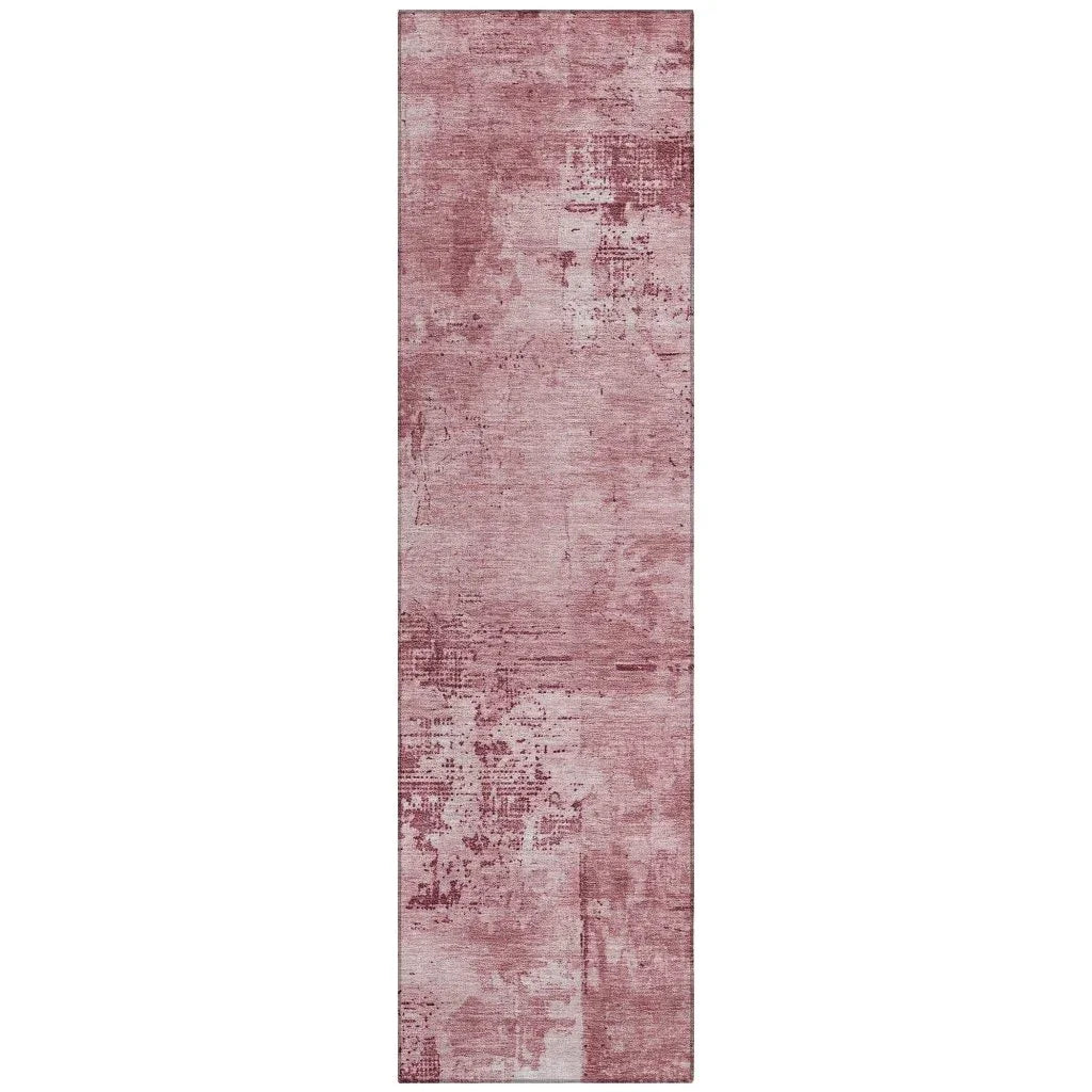 LOOMLAN Rugs Cassiva Pink Washable Indoor-Outdoor Rug