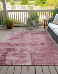 LOOMLAN Rugs Cassiva Pink Washable Indoor-Outdoor Rug