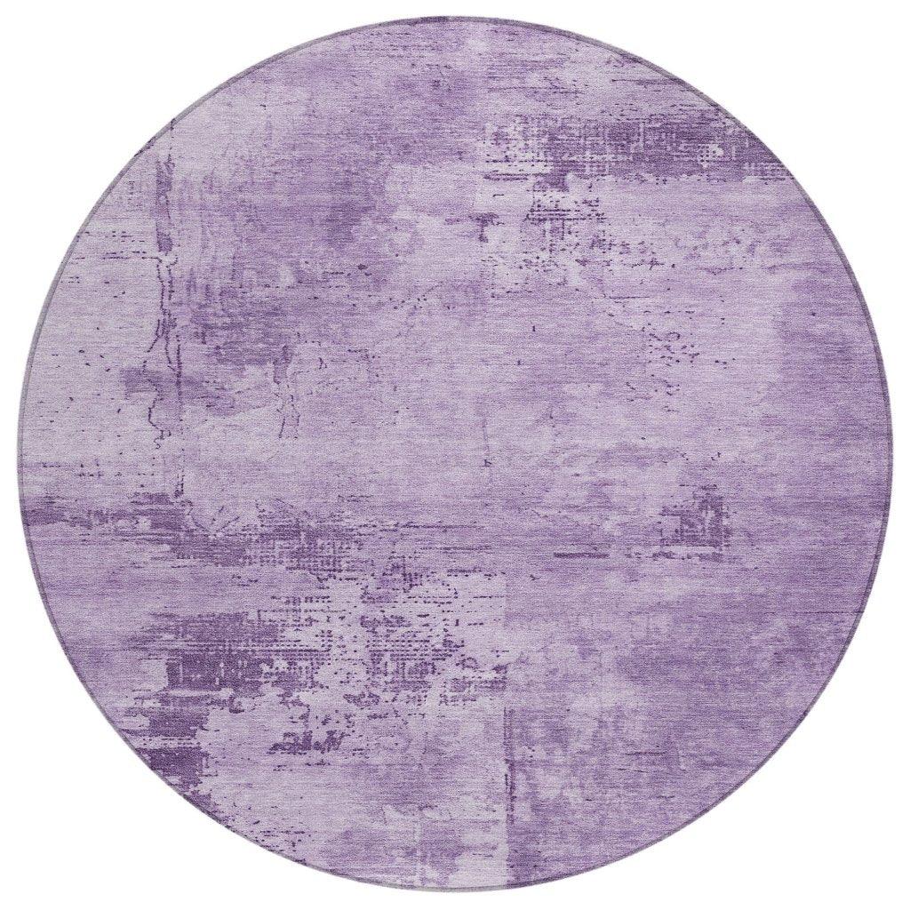 LOOMLAN Rugs Cassiva Purple Washable Indoor-Outdoor Rug