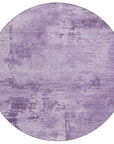LOOMLAN Rugs Cassiva Purple Washable Indoor-Outdoor Rug