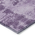 LOOMLAN Rugs Cassiva Purple Washable Indoor-Outdoor Rug
