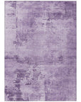 LOOMLAN Rugs Cassiva Purple Washable Indoor-Outdoor Rug