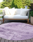 LOOMLAN Rugs Cassiva Purple Washable Indoor-Outdoor Rug