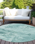 LOOMLAN Rugs Cassiva Teal Washable Indoor-Outdoor Rug