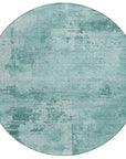 LOOMLAN Rugs Cassiva Teal Washable Indoor-Outdoor Rug