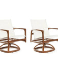 Castelle Castelle Berkeley Sling Swivel Rocker Dining Chair