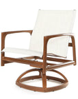 Castelle Castelle Berkeley Sling Swivel Rocker Dining Chair