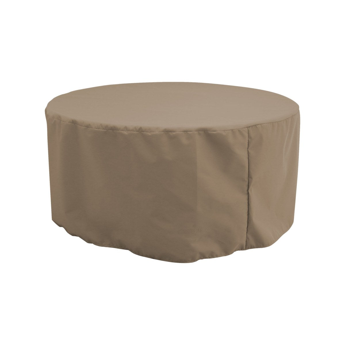 Vendor cover: Nature's Wood Round Firepit Table Cover by Castelle (Castelle COV03)