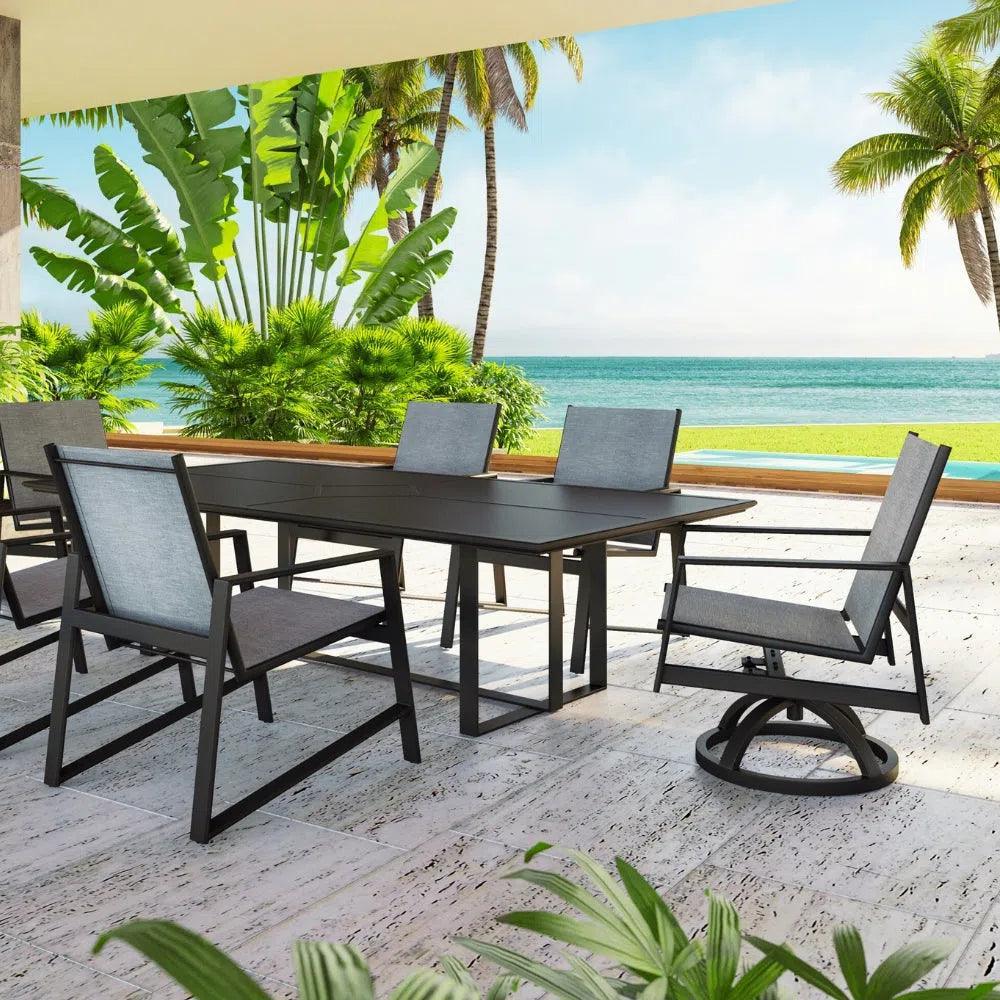 Castelle Castelle Prism Sling Swivel Rocking Dining Chair