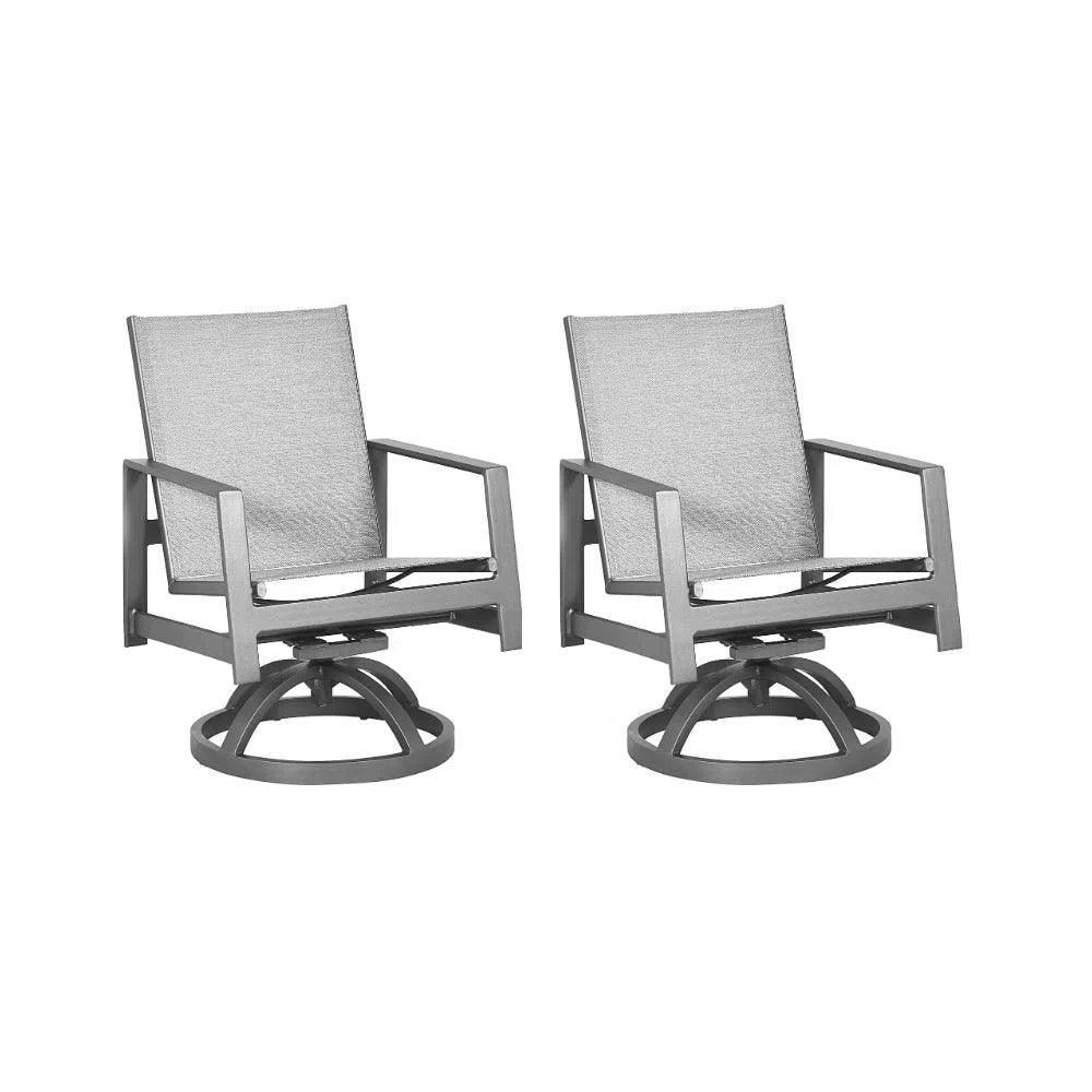 Castelle Castelle Prism Sling Swivel Rocking Dining Chair