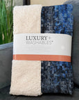Dust Echo Blue Washable Indoor-Outdoor Rug