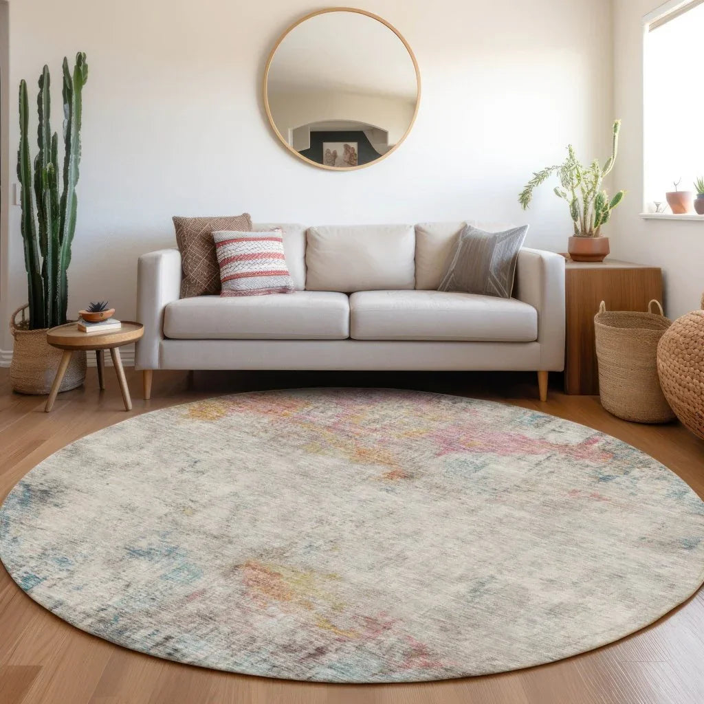 LOOMLAN Rugs Celera Teal Washable Indoor-Outdoor Rug
