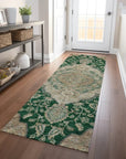 LOOMLAN Rugs Celia Green Washable Indoor-Outdoor Rug