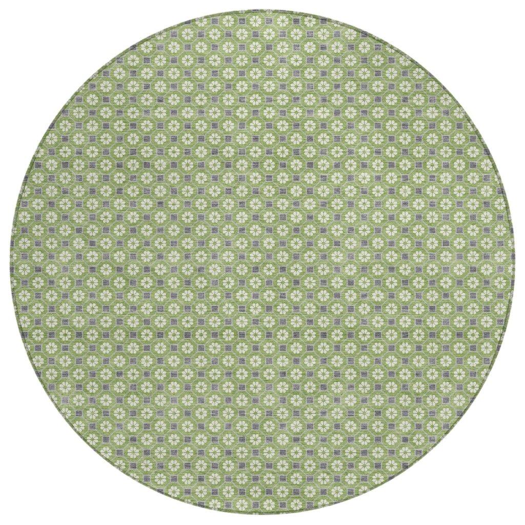 LOOMLAN Rugs Chantelle Green Washable Indoor-Outdoor Rug