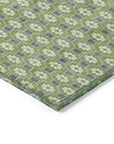 LOOMLAN Rugs Chantelle Green Washable Indoor-Outdoor Rug