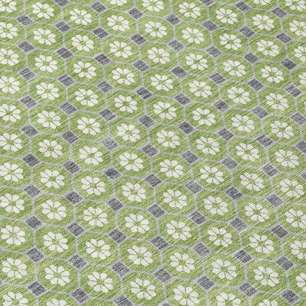 LOOMLAN Rugs Chantelle Green Washable Indoor-Outdoor Rug
