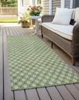 LOOMLAN Rugs Chantelle Green Washable Indoor-Outdoor Rug