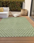 LOOMLAN Rugs Chantelle Green Washable Indoor-Outdoor Rug