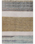 LOOMLAN Rugs Chantissa Brown Washable Indoor-Outdoor Rug