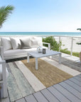 LOOMLAN Rugs Chantissa Brown Washable Indoor-Outdoor Rug
