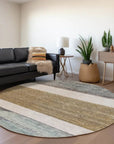 LOOMLAN Rugs Chantissa Brown Washable Indoor-Outdoor Rug