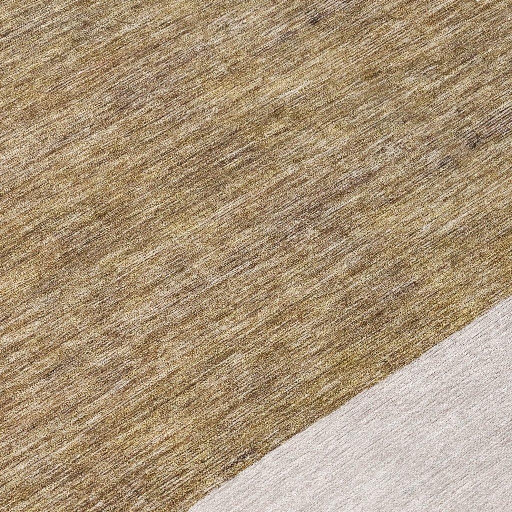 LOOMLAN Rugs Chantissa Brown Washable Indoor-Outdoor Rug