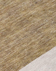 LOOMLAN Rugs Chantissa Brown Washable Indoor-Outdoor Rug