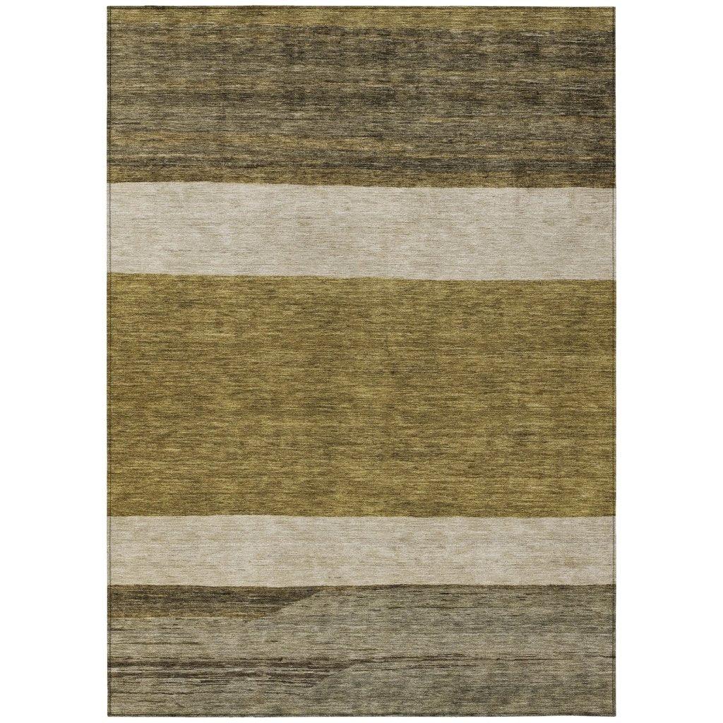 LOOMLAN Rugs Chantissa Coffee Washable Indoor-Outdoor Rug