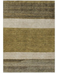 LOOMLAN Rugs Chantissa Coffee Washable Indoor-Outdoor Rug