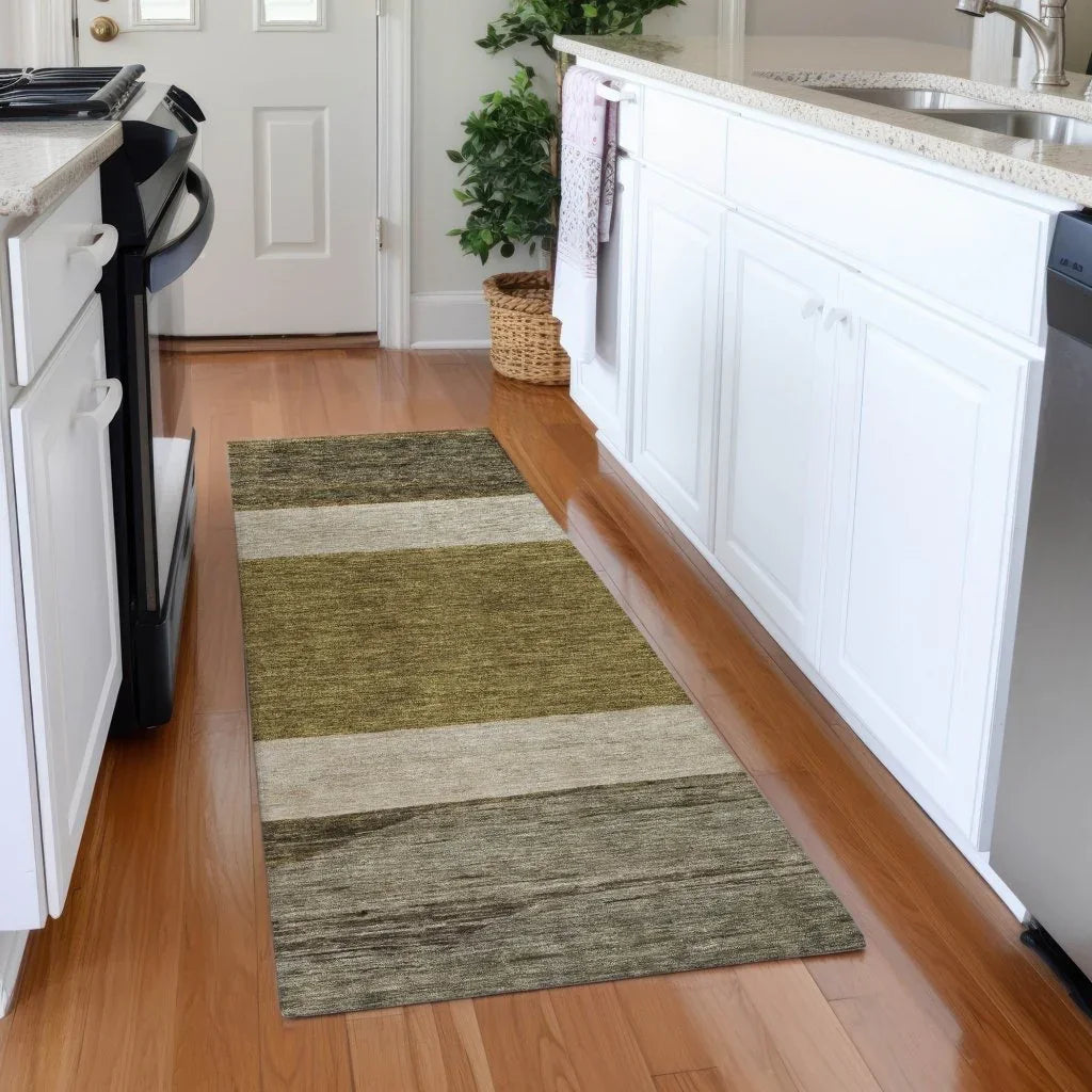 LOOMLAN Rugs Chantissa Coffee Washable Indoor-Outdoor Rug