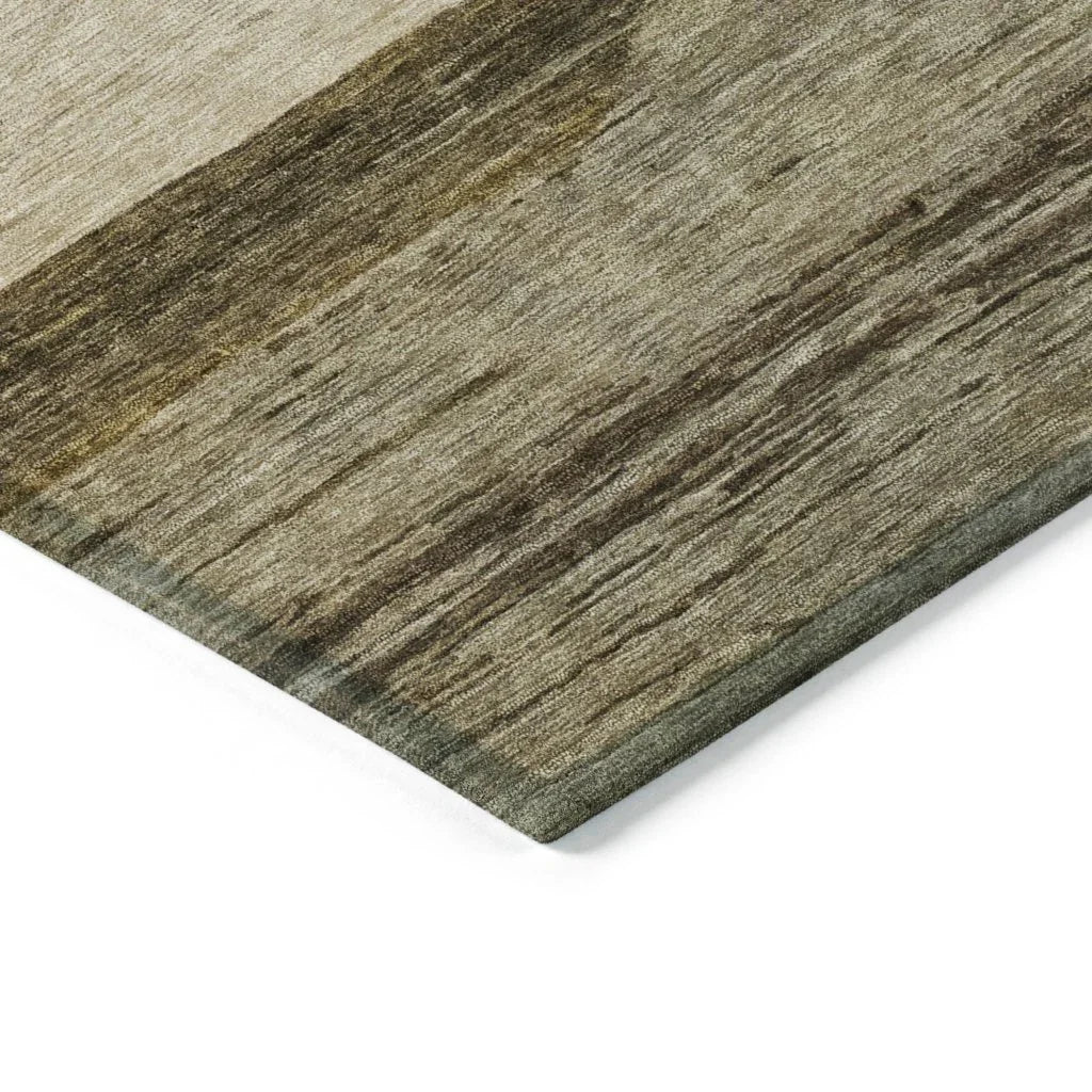 LOOMLAN Rugs Chantissa Coffee Washable Indoor-Outdoor Rug